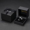 King Will 8mm Tungsten Carbide Ring for Men Black Wedding