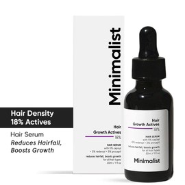 Minimalist 18% Hair Growth Serum with Redensyl - Grow thicker, fuller, stronger hair, reduce breakage and shedding, easy application for women and men