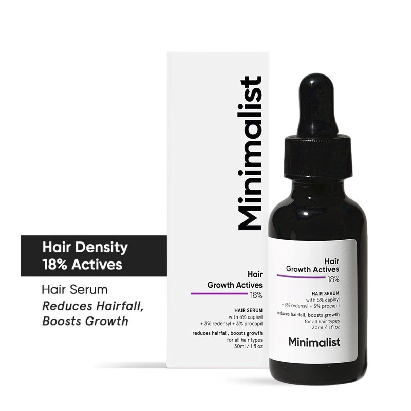 Minimalist 18% Hair Growth Serum with Redensyl - Grow thicker,