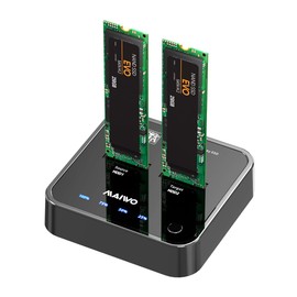 MAIWO K3016S 2 Bay m.2 SATA Docking Station Tool-Free Type C to SATA SSD External Hard Drive Enclosure for B+M Keys, Offline Drone Duplicator Support One Key System Disc Copy Function (5Gbps)