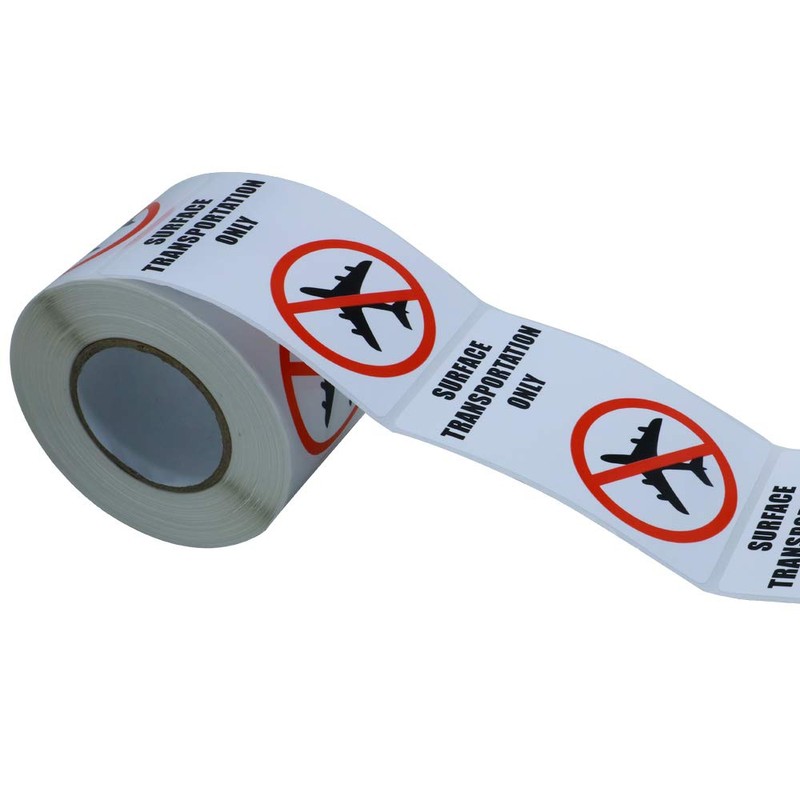 Hybsk 2x3 Inch Surface Transportation ONLY DOT Warning Labels Stickers