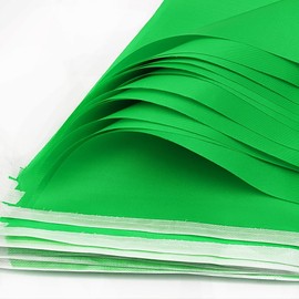 Topeedy 20M Green Bunting Flags Party Decoration,40pcs Reusable GreenPennant for Birthday Wedding Party Baby Shower Home or Garden Triangle Flags