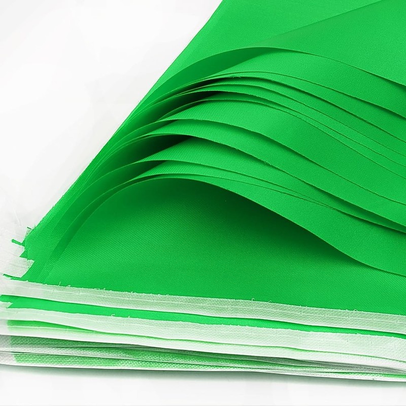 Topeedy 20M Green Bunting Flags Party Decoration,40pcs Reusable GreenPennant for