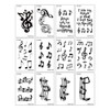SanerLian Guitar Music Temporary Tattoo Sticker Watercolor Waterproof Adult Men