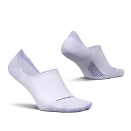 Feetures Elite Invisible Socks - Anti-Slip Sport Sock Liner with Targeted Compression - Lilatech, M (1 Pair)