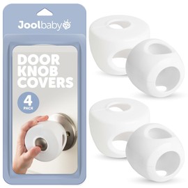 Jool Baby Products Door Knob Covers - 4 Pack - Child Safety Cover - Child Proof Doors - Jool Baby