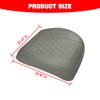 KHGUZ 2PCS Leather Car Seat Cover, Vehicle Front Bottom Seat
