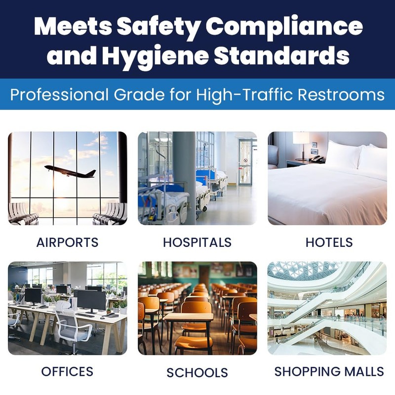 Hospeco Flushable Toilet Seat Covers - 1000 Pcs, 4 Packs