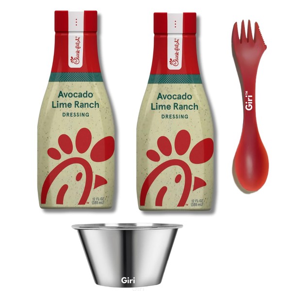 Giri Chick-fil-A Avocado Lime Ranch Salad Dressing, 12 oz (2-pack)