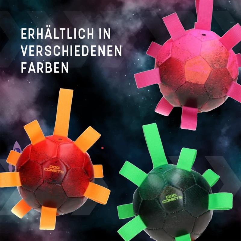 Dog Comets Hypernova - Hundespielzeug - Hundeball mit Nylonschlaufen -