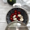  Silicone Steamer Basket 10' Size, Silicone Steamer Insert for