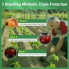ChunHee Solar Animal Detterent Outdoor,Motion Activated Deer Deterrent,Support Recording&±Volume,Deter Deer,