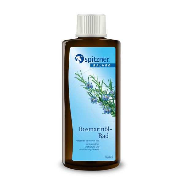 Spitzner Health Bath Rosemary Oil 190 ml - Health-Promoting Bath Essence with Essential Oil | Promotes Blood Circulation