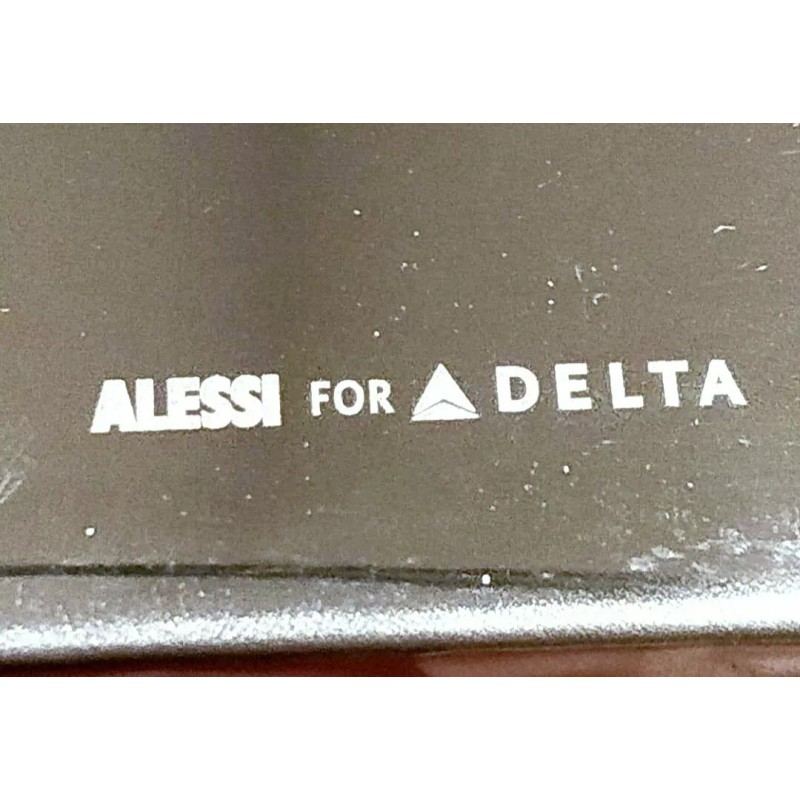 ALESSI for Delta Airlines Bar Caddy Stainless Steel Chrome Divided