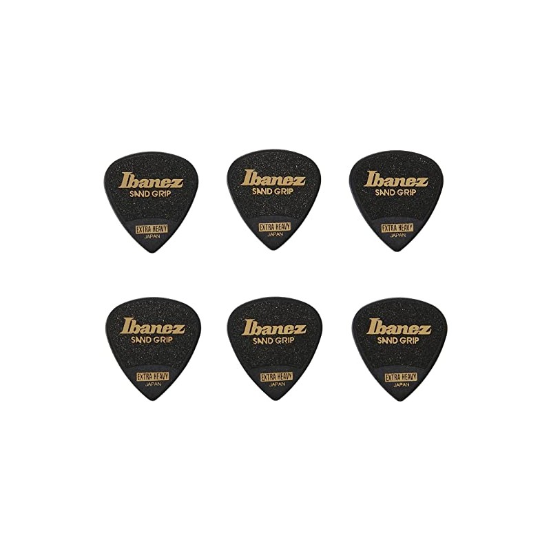 Ibanez PPA16XSGBK Anti-Slip Material Grip PPA16XSGBK Sand Grip Pick [EXTRA