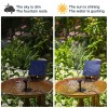 AISITIN Solar Fountain Pump DIY Kit, 6 Nozzles for Outdoor