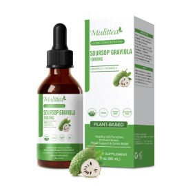 Mullitea Soursop Graviola Extract Drops Plus Vitamin C Immune Support & Antioxidant