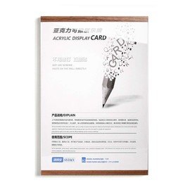 SVIAO Acrylic Clear Sign Holder Wall Hanging Photo Display Pop Advertisement Photo Frame with Strong Double Sided Tape Ideal for Office, Stores, Restaurants (A4 Vertical)