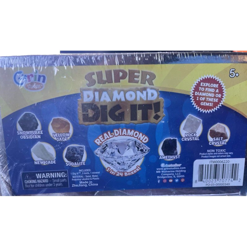 Grin Studios Super Diamond Dig It Real Diamond 1 In