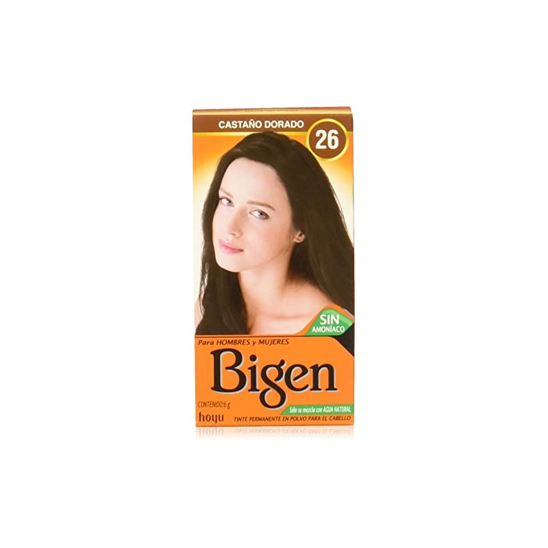BIGEN Pack de 12 tintes marca bigen polvo tono,"bp castano