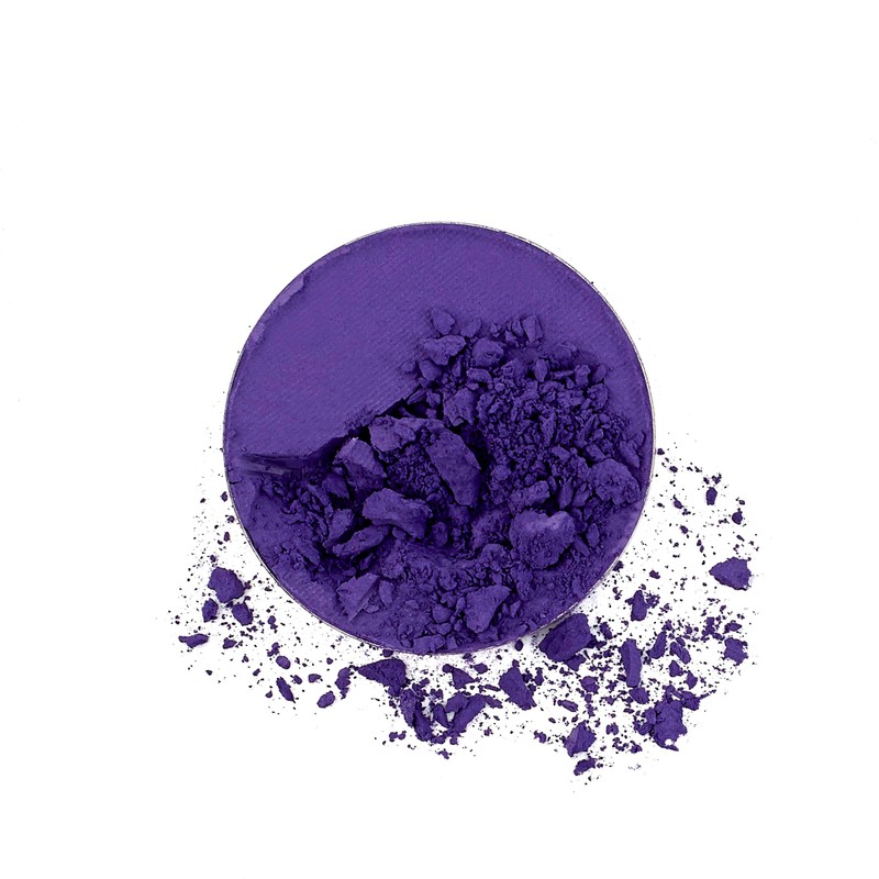 Flat Purple eye shadow. Maximum colour pressed powder eye shadow.