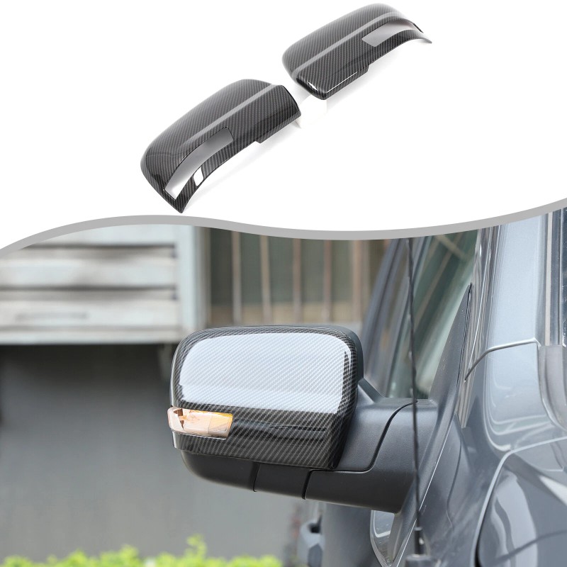 Carbon Side Rearview Mirror Cover Cap For Nissan TITAN 2016-2023