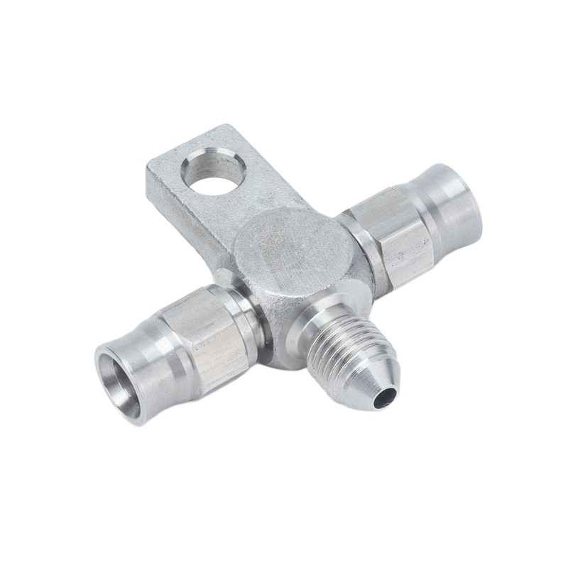 AN‑3 Tee Brake Hose AN3 to Line End Fittings Stainless