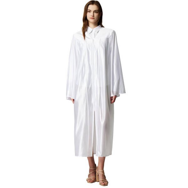 Unisex Shiny Graduation Gown Choir Robe for Church for Baptism