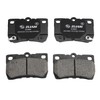 4pcs Rear Disc Low Dust Quiet Ceramic Brake Pads for