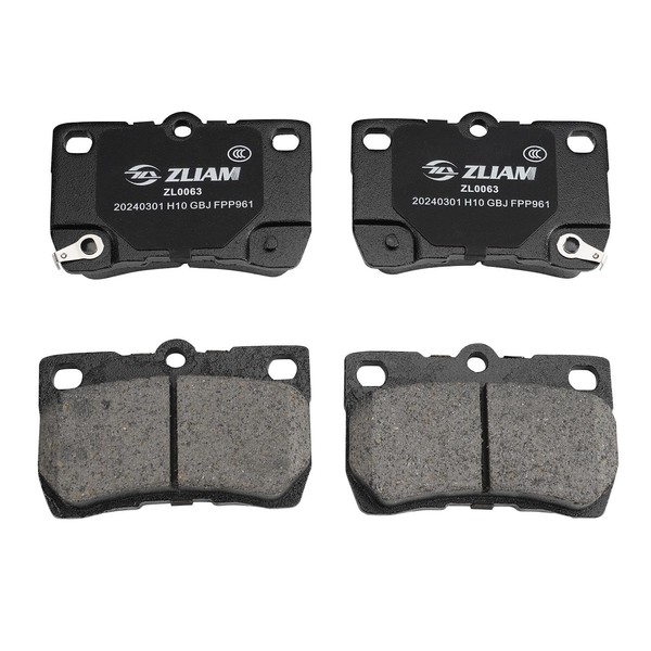 4pcs Rear Disc Low Dust Quiet Ceramic Brake Pads for