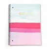 Gartner Studios Goals Spiral Notebook, Pink and Blue, 8 by