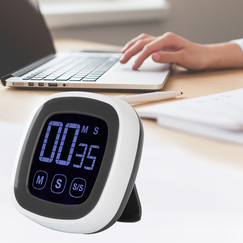 Digital Kitchen Timer Big Screen Loud Alarm BBQ Countdown Reminders