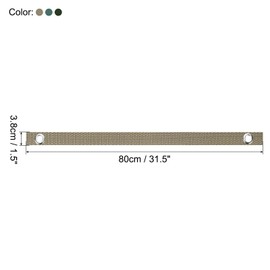 PATIKIL 31.5 Inch Tree Straps for Staking, 9 Pack Tree Support Stakes, Tree Straightening Ties for Newly Planted Straight, Green, Olive Green, Tan