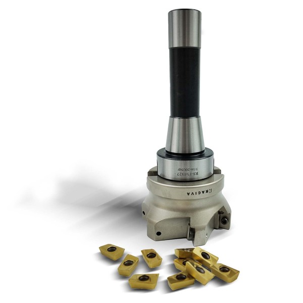 Kraciva R8 Face Mill, 400R 80MM 90° Face Mill Arbor,