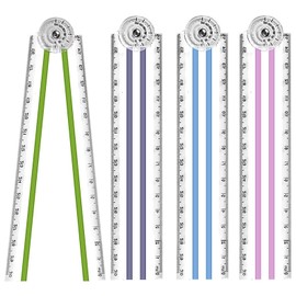 4 PCS Folding Rulers, 30cm Foldable Ruler 15cm Clear Rulers Stationery Ruler Fold Transparent Straight Ruler Bendy Geometric Ruler Flexible Plastic Ruler for School Kids.15cm ruler