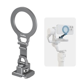 SMALLRIG - Soporte de metal para teléfono con placa base para estándar Arca, compatible con DJI RS 4 Mini, soporte para smartphone con soporte de zapato fría, soporte de trípode para teléfono para