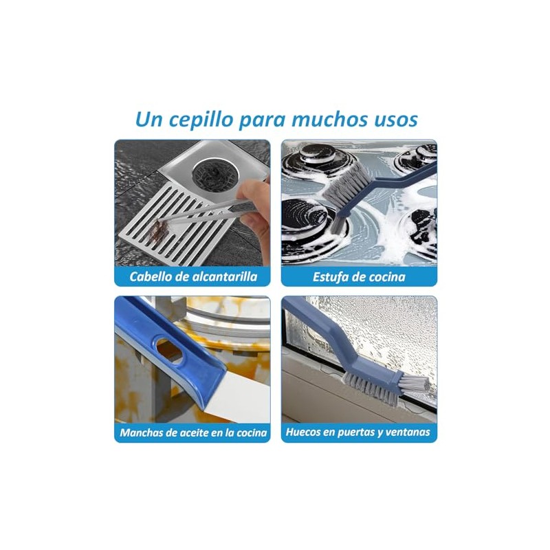 2 Cepillo de Limpieza para Grietas, Cepillo de Limpieza 3