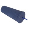 Coffee Tumbler with Lid and Straw Matte Dark Blue Double