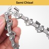 EZONEDEAL 1PC Replacement Chainsaw Chain, Semi Chisel Chainsaw Chains Blade