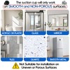 AQXYTK Heavy Duty Shower Hooks - 6-Pack Strong Suction Cup