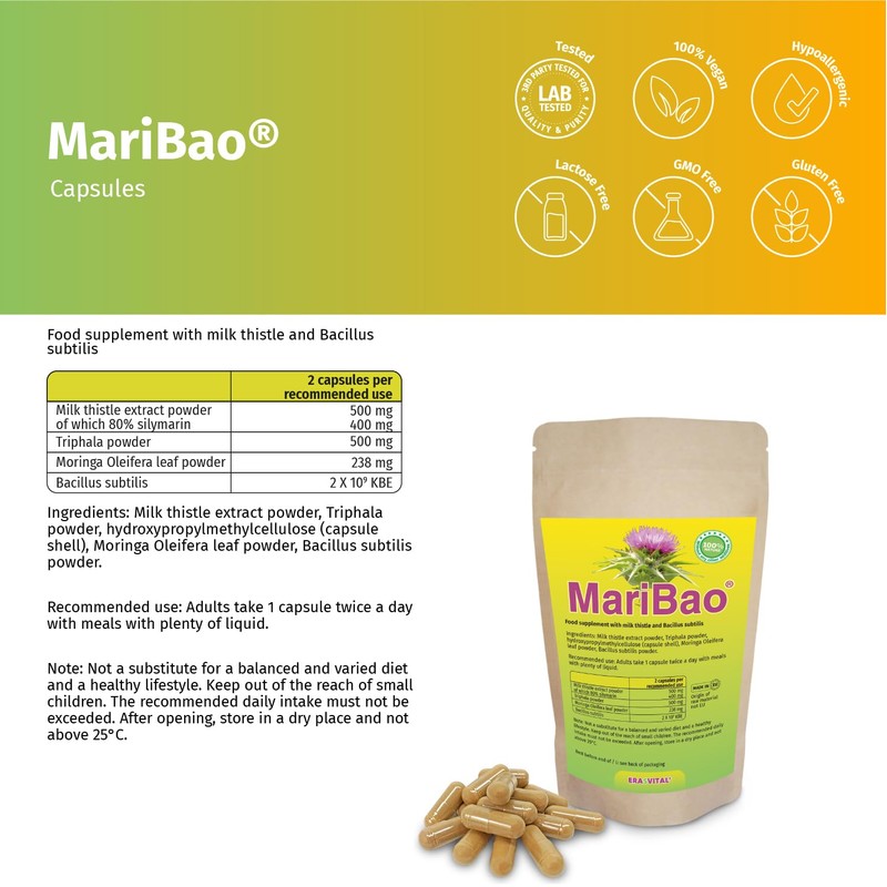 Leber Kur 360 Kapseln mit Mariendistel-Extrakt hochdosiert, Triphala und Bacillus