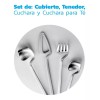 Bluelander Set Portátil Cubiertos Minimalistas Acero Inoxidable 4 Pzas