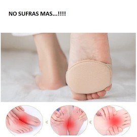 Metatarso 6 Pairs Honeycomb Fabric Pads Soft Reusable Forefoot Pads Suitable for Women Men Pain Prevention