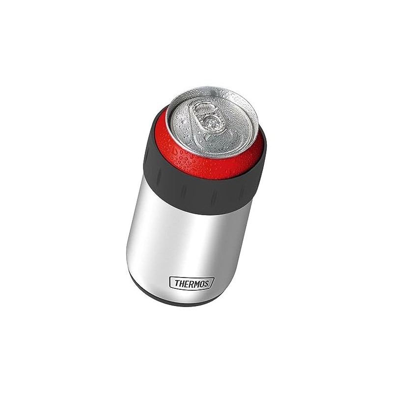 Thermos Stainless Steel Beverage Can Insulator for 12 Ounce Can,