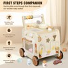 Pithfor Wooden Baby Walker, 3-in-1 Baby Push Walker, with Pretend