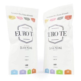 EURO TE Duo Pack de Tés Negros Puros: 1 Bolsa de Té Negro Assam TGFOP1 y 1 Bolsa de Té Negro Darjeeling FTGFOP1, Contiene 2 Bolsas de 100 gramos de Té Negro Gourmet de Hoja Suelta