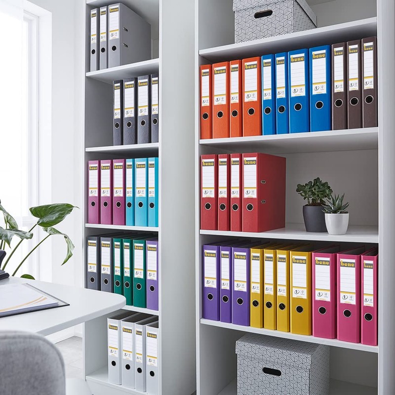 Esselte Lever Arch File for Archiving, Plastic, 7.5 cm Spine,