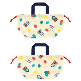 Skater KB7 Children's Lunch Box Drawstring Bag with Gusset, For Kids, Made in Japan