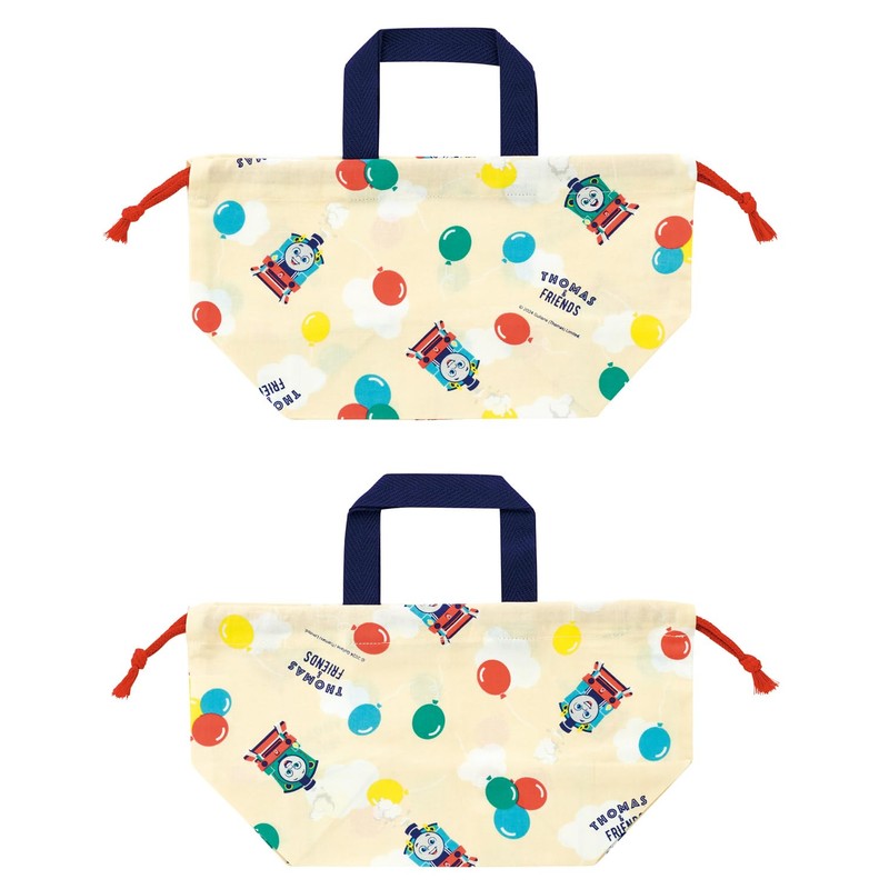 Skater KB7 Children's Lunch Box Drawstring Bag with Gusset, For