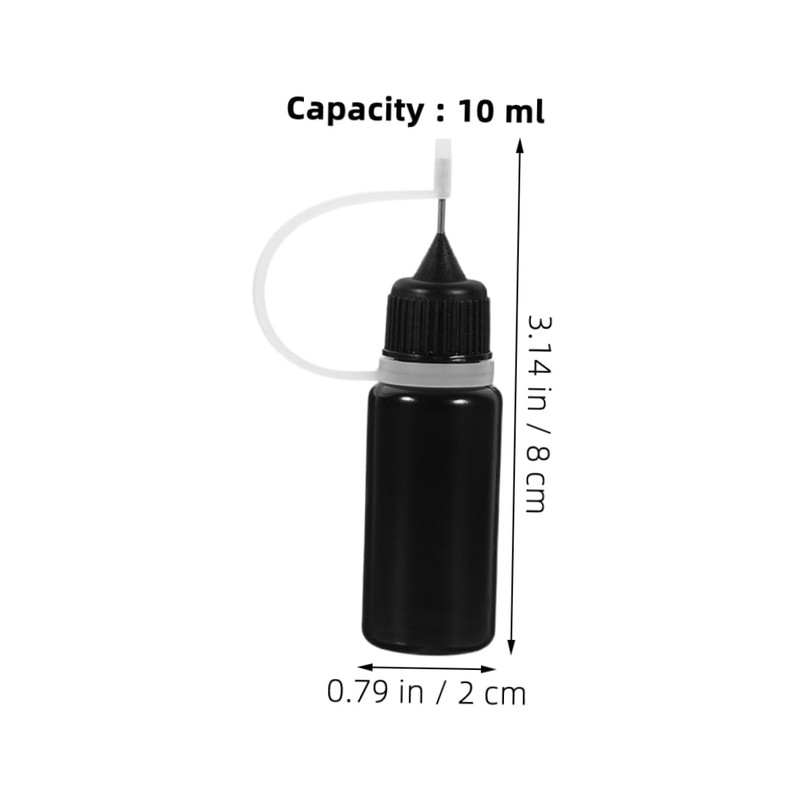 STOBOK 10pcs Precision Tip Applicator Bottles For Crafting And Glue